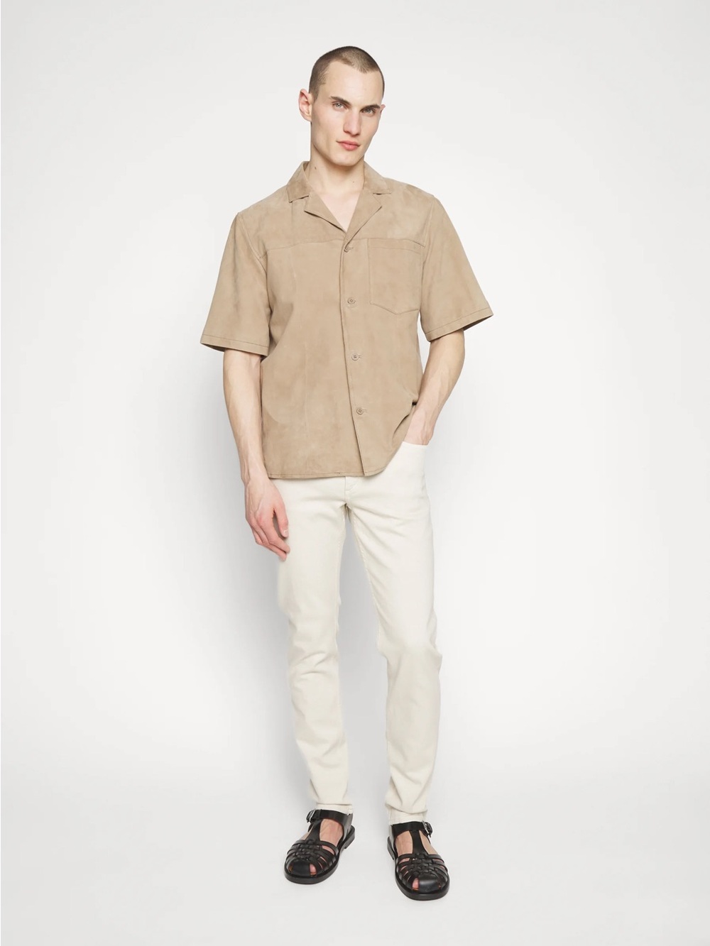 NWT Theory Slim Fit Stretch Twill Pants Sand Beige Mens 28 Designer Jeans
